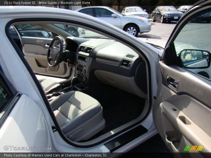 White Suede / Medium Light Stone 2010 Ford Fusion SE