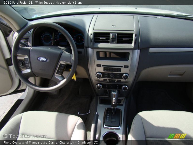 White Suede / Medium Light Stone 2010 Ford Fusion SE