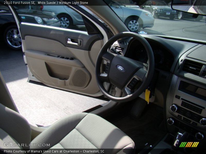White Suede / Medium Light Stone 2010 Ford Fusion SE