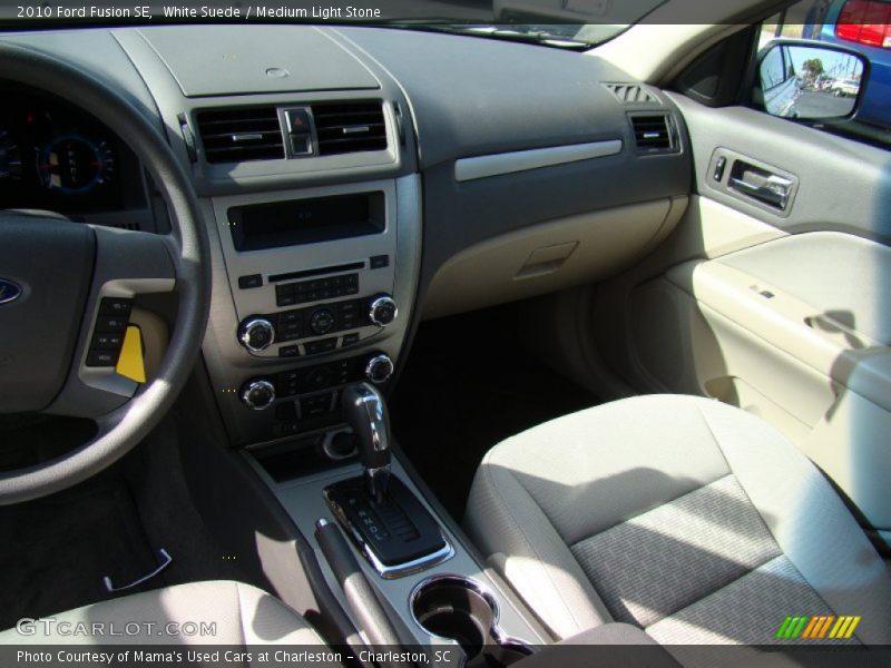 White Suede / Medium Light Stone 2010 Ford Fusion SE