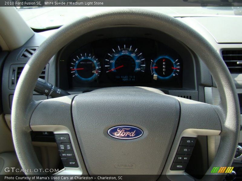 White Suede / Medium Light Stone 2010 Ford Fusion SE