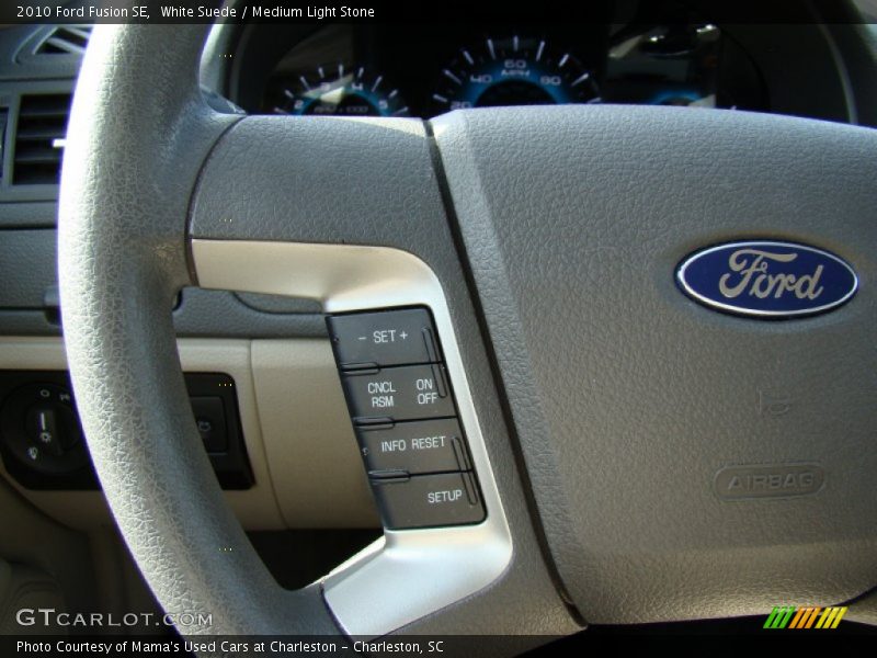 White Suede / Medium Light Stone 2010 Ford Fusion SE