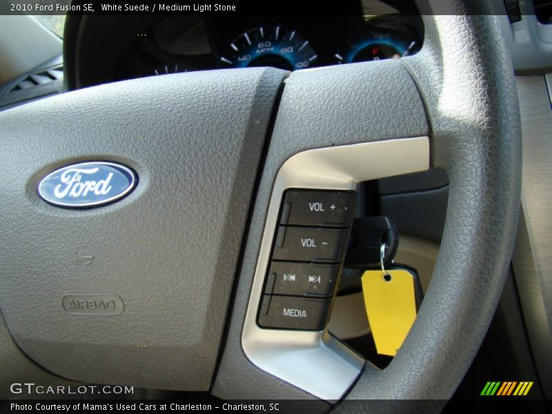 White Suede / Medium Light Stone 2010 Ford Fusion SE
