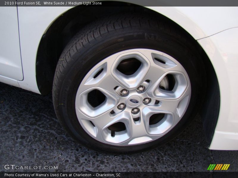White Suede / Medium Light Stone 2010 Ford Fusion SE