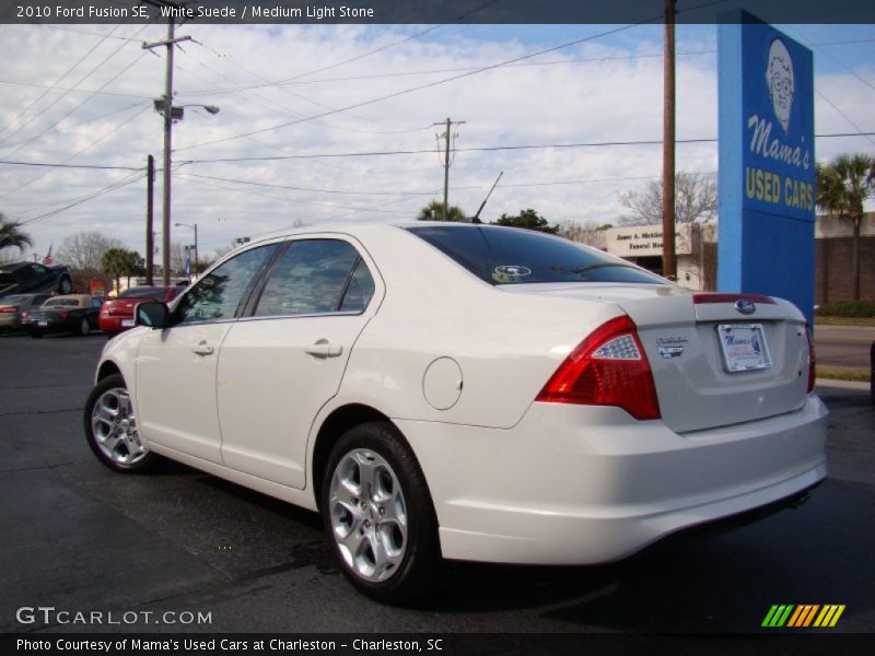 White Suede / Medium Light Stone 2010 Ford Fusion SE