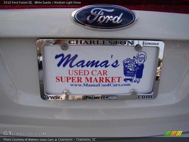 White Suede / Medium Light Stone 2010 Ford Fusion SE