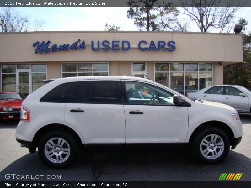 White Suede / Medium Light Stone 2010 Ford Edge SE