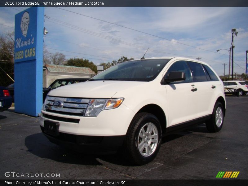 White Suede / Medium Light Stone 2010 Ford Edge SE