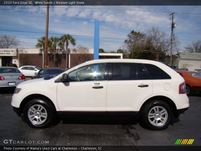 White Suede / Medium Light Stone 2010 Ford Edge SE