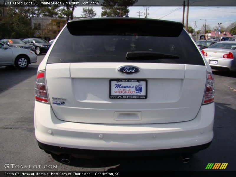 White Suede / Medium Light Stone 2010 Ford Edge SE