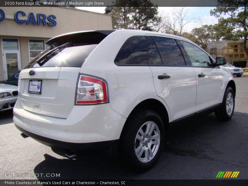 White Suede / Medium Light Stone 2010 Ford Edge SE