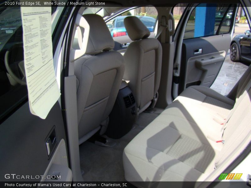 White Suede / Medium Light Stone 2010 Ford Edge SE