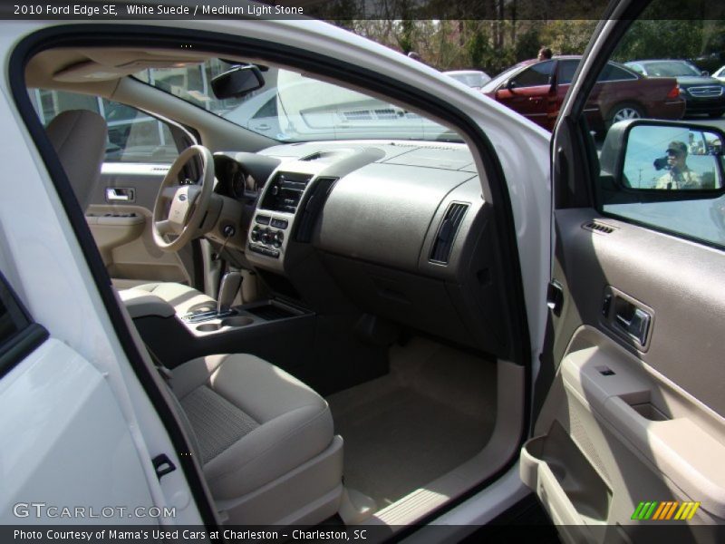 White Suede / Medium Light Stone 2010 Ford Edge SE