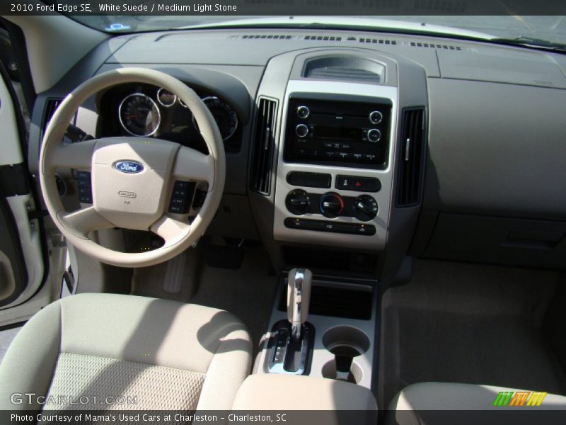 White Suede / Medium Light Stone 2010 Ford Edge SE