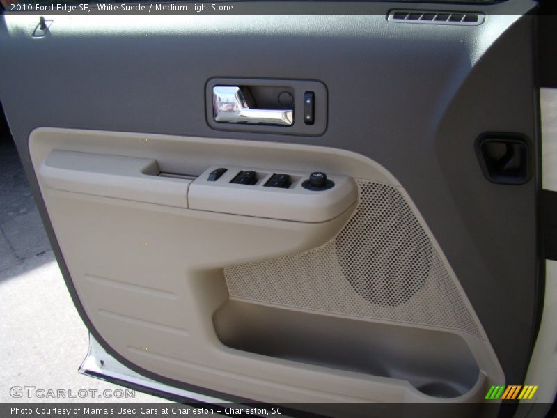 White Suede / Medium Light Stone 2010 Ford Edge SE