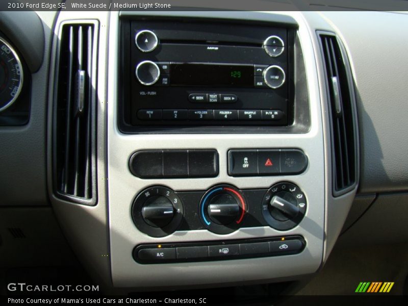 White Suede / Medium Light Stone 2010 Ford Edge SE
