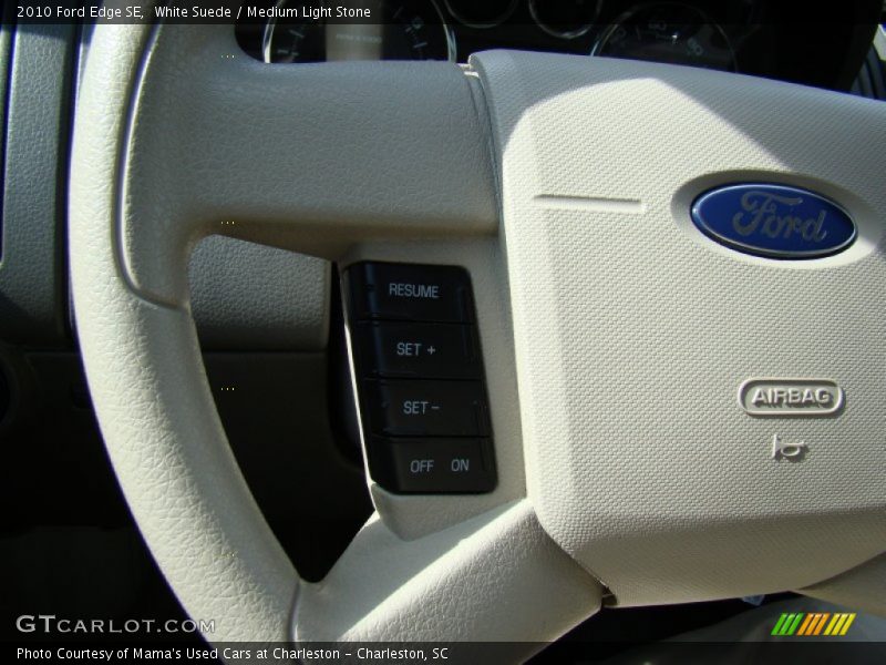 White Suede / Medium Light Stone 2010 Ford Edge SE