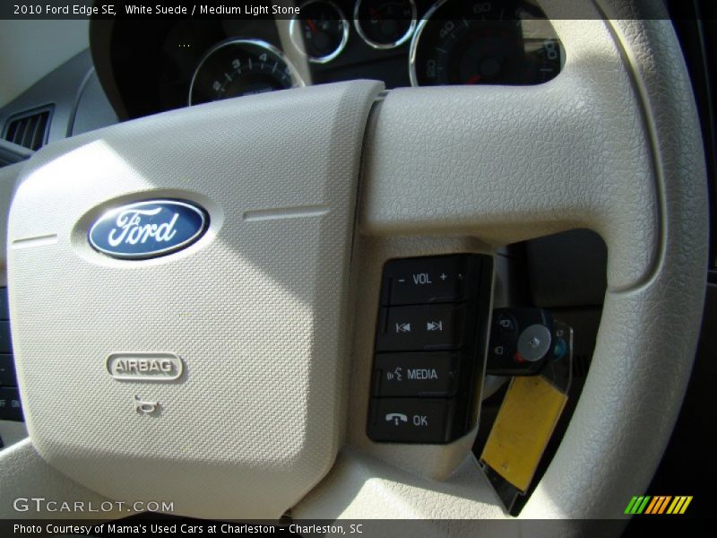 White Suede / Medium Light Stone 2010 Ford Edge SE