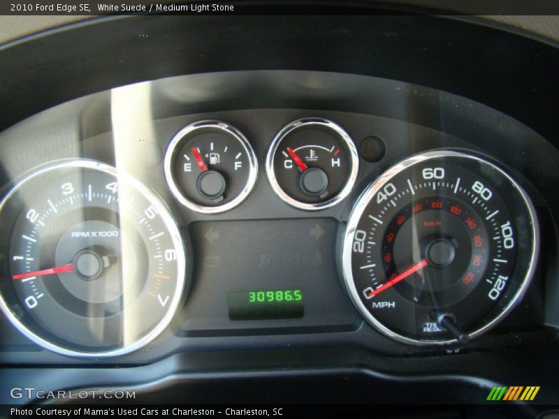 White Suede / Medium Light Stone 2010 Ford Edge SE