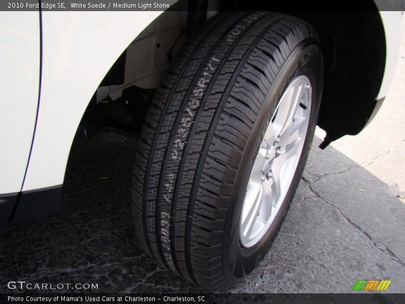 White Suede / Medium Light Stone 2010 Ford Edge SE
