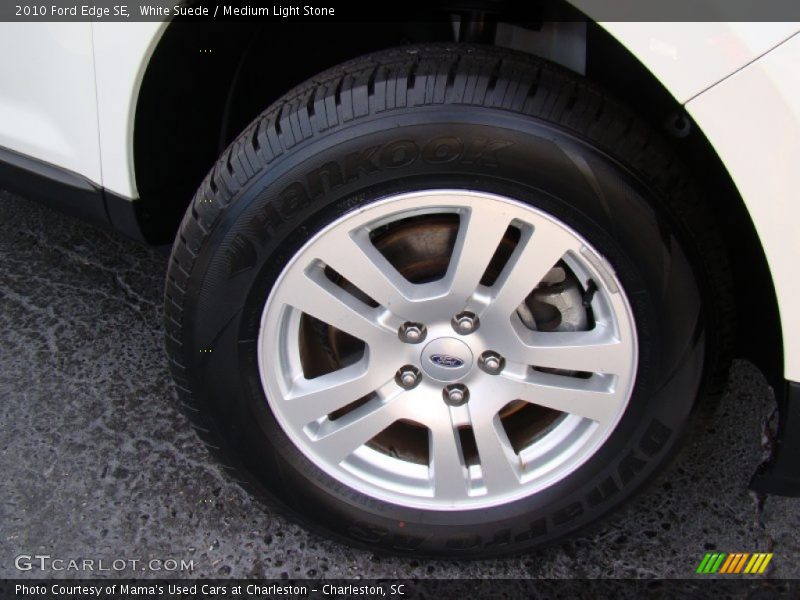 White Suede / Medium Light Stone 2010 Ford Edge SE