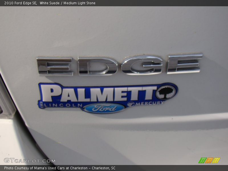 White Suede / Medium Light Stone 2010 Ford Edge SE
