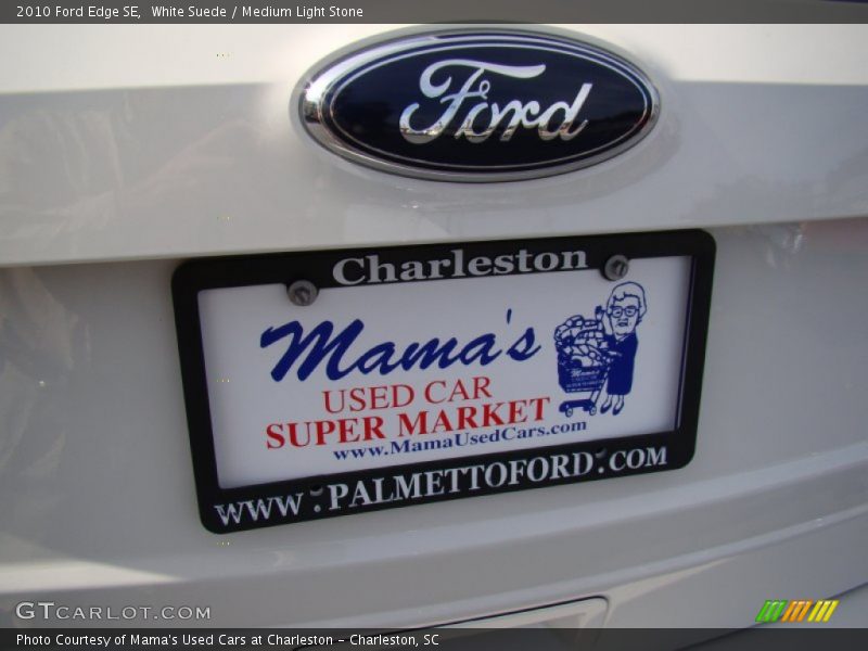 White Suede / Medium Light Stone 2010 Ford Edge SE