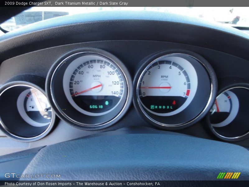 Dark Titanium Metallic / Dark Slate Gray 2009 Dodge Charger SXT