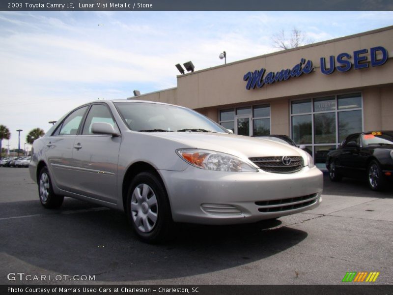 Lunar Mist Metallic / Stone 2003 Toyota Camry LE