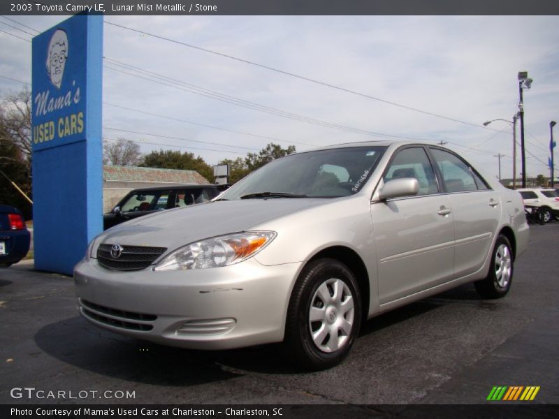 Lunar Mist Metallic / Stone 2003 Toyota Camry LE