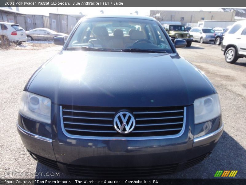 Blue Anthracite Pearl / Beige 2001 Volkswagen Passat GLS Sedan