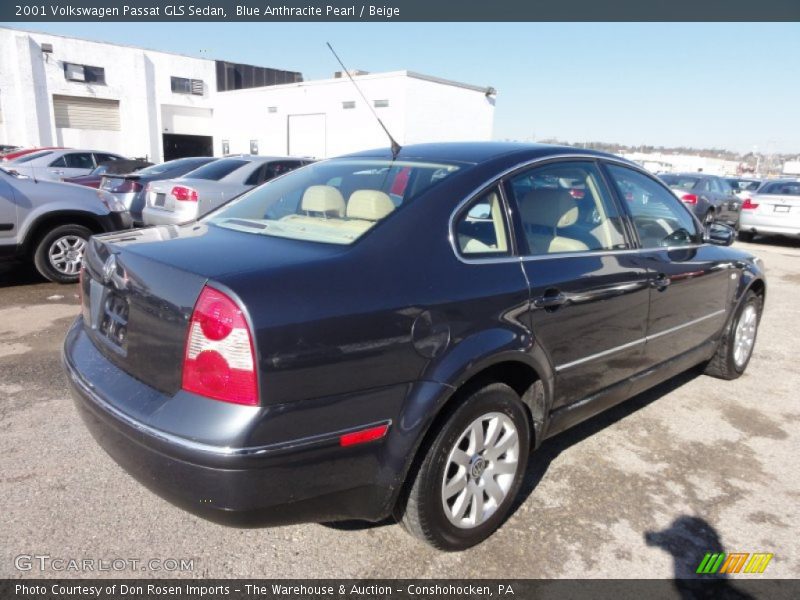 Blue Anthracite Pearl / Beige 2001 Volkswagen Passat GLS Sedan