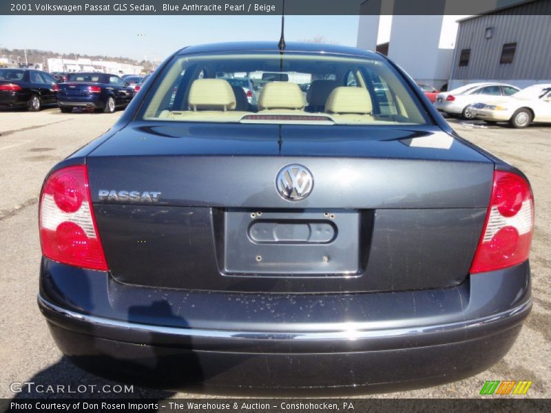 Blue Anthracite Pearl / Beige 2001 Volkswagen Passat GLS Sedan