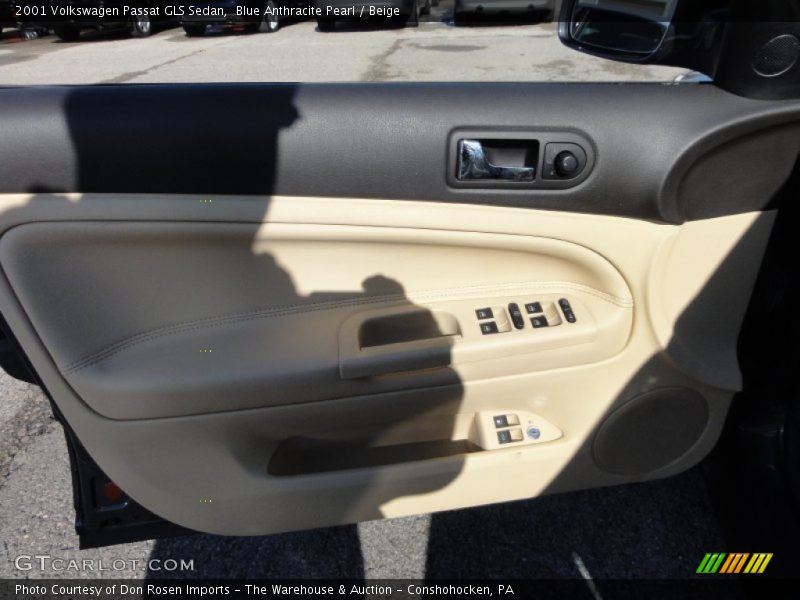 Blue Anthracite Pearl / Beige 2001 Volkswagen Passat GLS Sedan