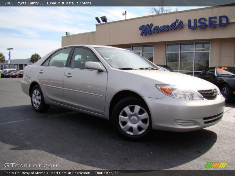Lunar Mist Metallic / Stone 2003 Toyota Camry LE
