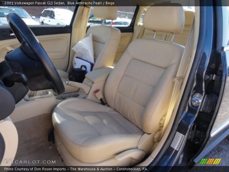 Blue Anthracite Pearl / Beige 2001 Volkswagen Passat GLS Sedan