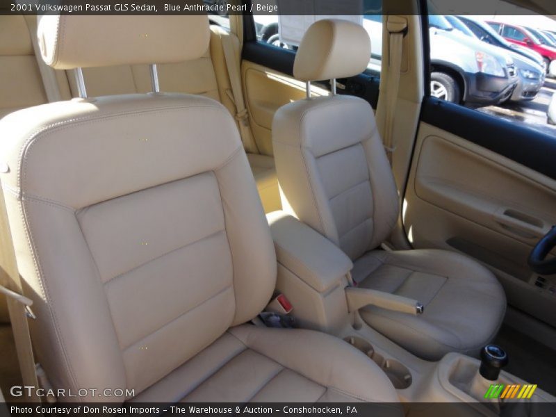 Blue Anthracite Pearl / Beige 2001 Volkswagen Passat GLS Sedan