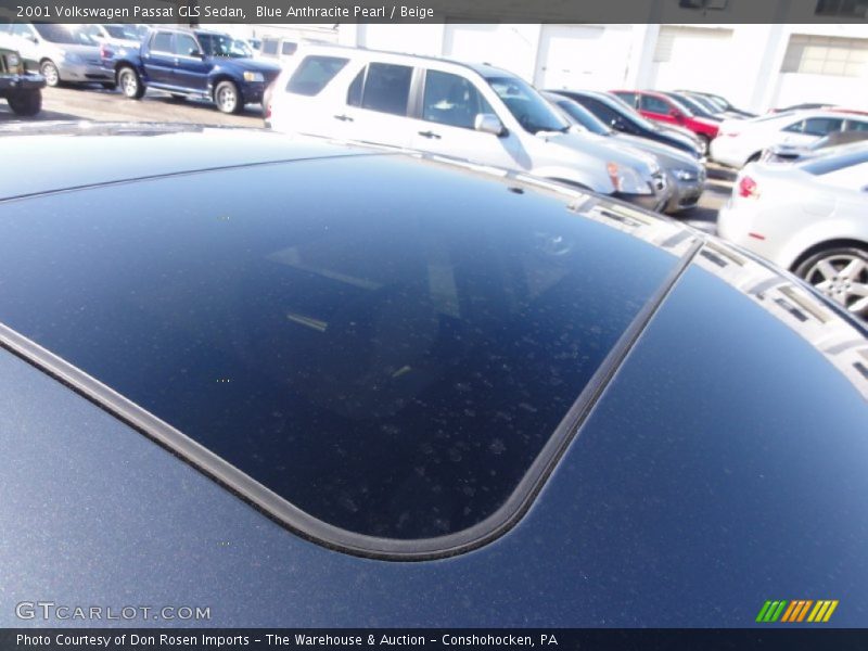 Blue Anthracite Pearl / Beige 2001 Volkswagen Passat GLS Sedan