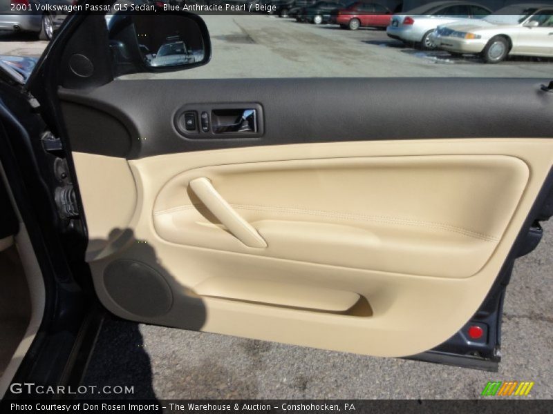 Blue Anthracite Pearl / Beige 2001 Volkswagen Passat GLS Sedan