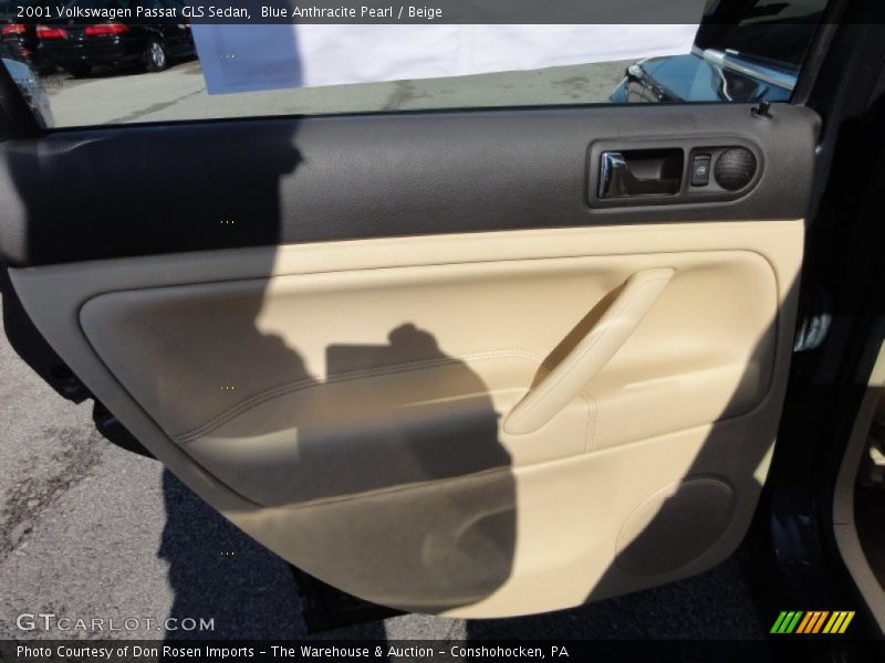 Blue Anthracite Pearl / Beige 2001 Volkswagen Passat GLS Sedan