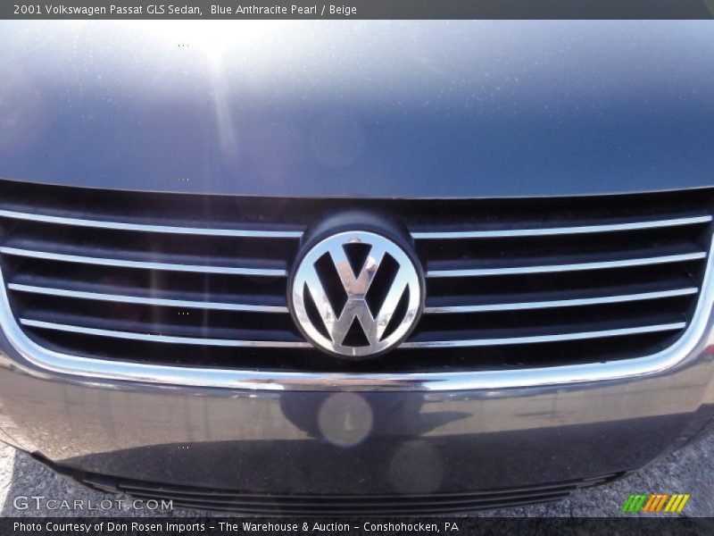 Blue Anthracite Pearl / Beige 2001 Volkswagen Passat GLS Sedan