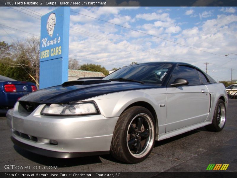 Black / Medium Parchment 2003 Ford Mustang GT Coupe