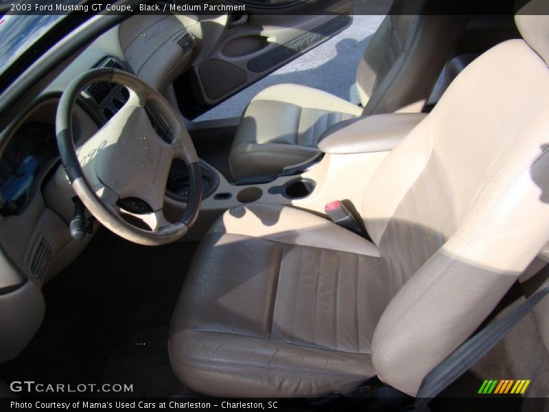 Black / Medium Parchment 2003 Ford Mustang GT Coupe