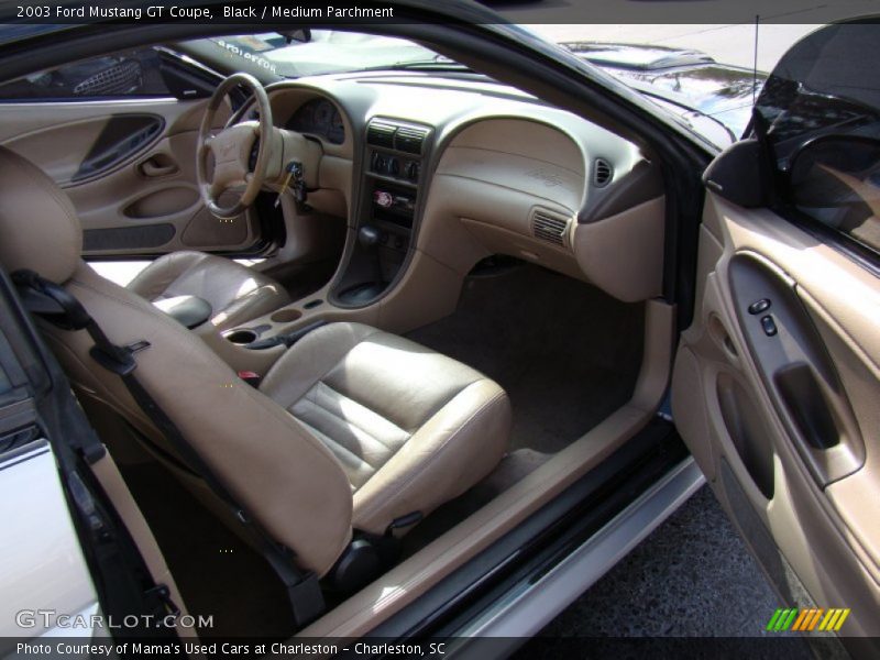 Black / Medium Parchment 2003 Ford Mustang GT Coupe