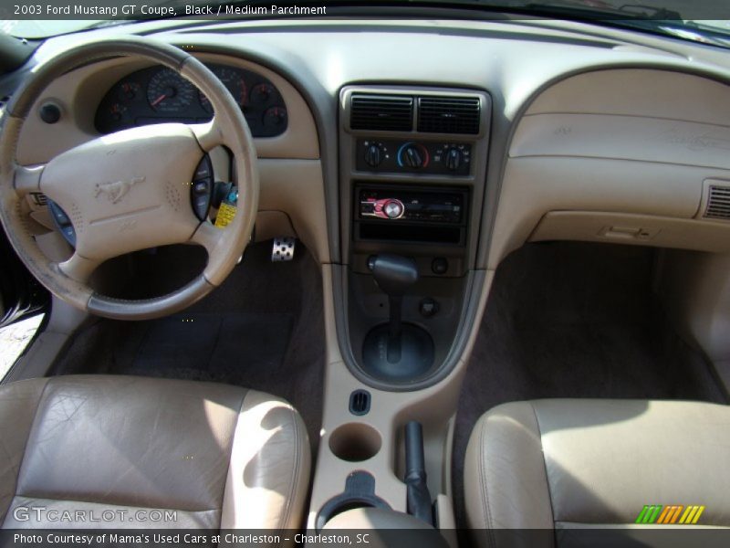 Black / Medium Parchment 2003 Ford Mustang GT Coupe