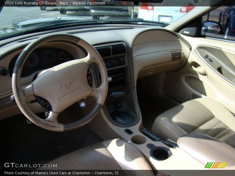 Medium Parchment Interior - 2003 Mustang GT Coupe 
