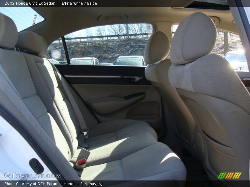 Taffeta White / Beige 2009 Honda Civic EX Sedan