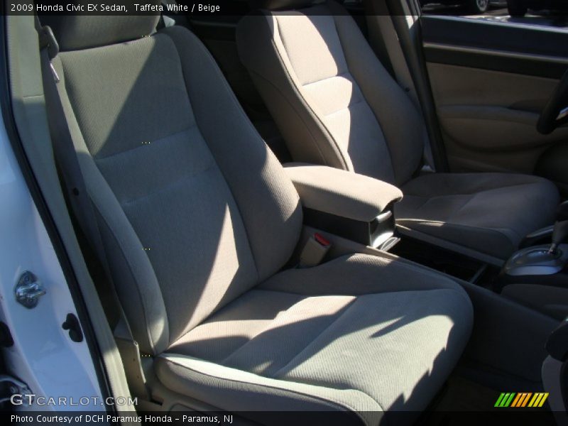 Taffeta White / Beige 2009 Honda Civic EX Sedan