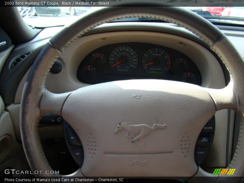 Black / Medium Parchment 2003 Ford Mustang GT Coupe