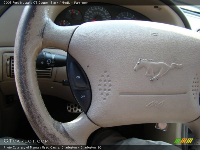 Black / Medium Parchment 2003 Ford Mustang GT Coupe